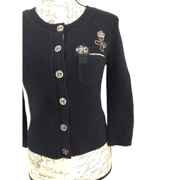 Cynthia Steffe Hong Kong School Girl Varsity Cargian Jacket wool blend size XS - Picture 2 of 16